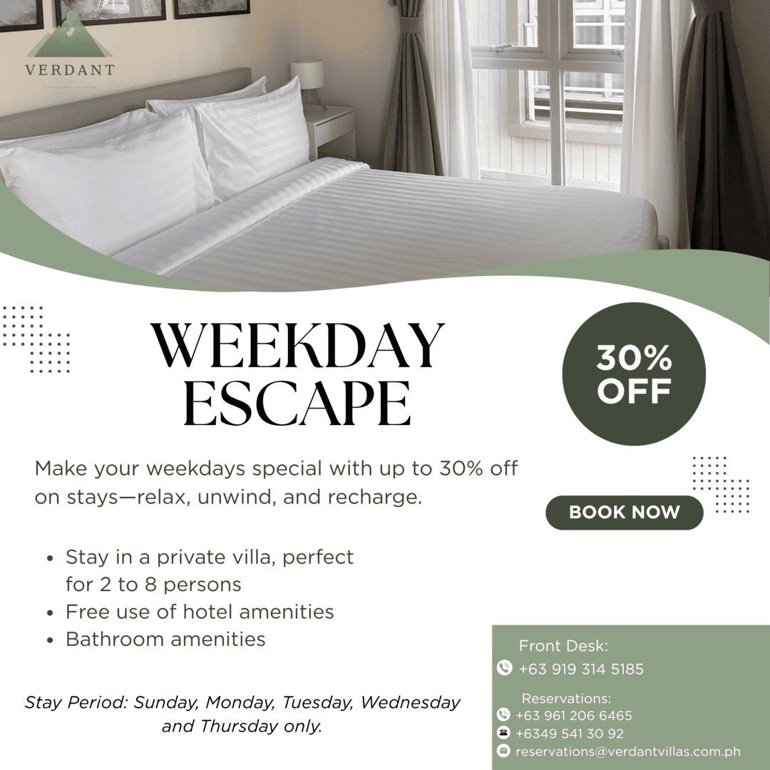 Weekday Escape Promo | Verdant Villas